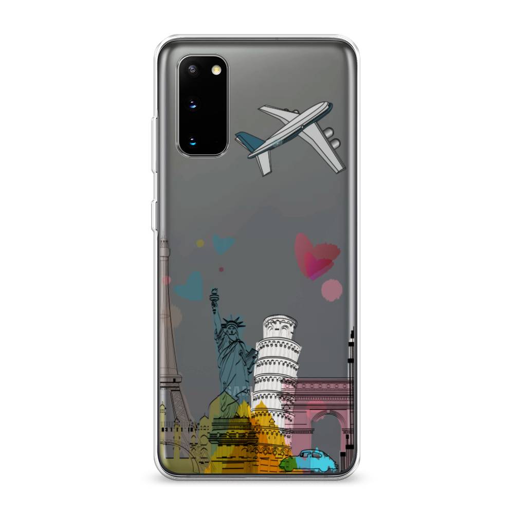 

Чехол Awog на Samsung Galaxy S20 "Самолет путешествий", Разноцветный, 29250-10