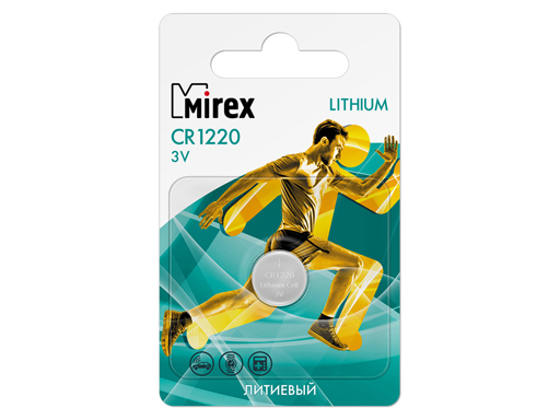 

Батерейка литиевая Mirex CR1220 3V 4шт блистер 23702-CR1220-E4