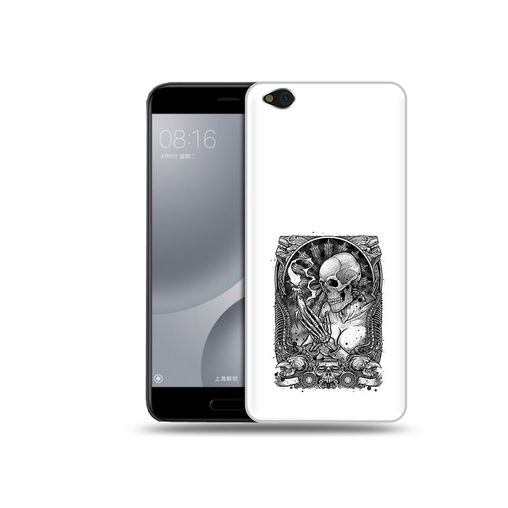 

Чехол MyPads Tocco для Xiaomi Mi 5C девушка скелет (PT61938.328.316), Прозрачный, Tocco