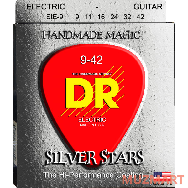 DR SIE-9 SILVER STARS Струны для электрогитары