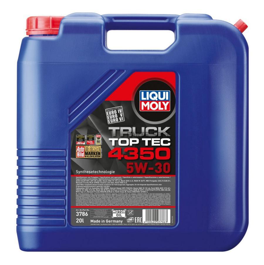 

Моторное масло LIQUI MOLY Top Tec Truck 4350 5W30 20л