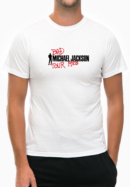 

Футболка унисекс NoBrand Michael Jackson Bad Tour белая XXL, Белый, Michael Jackson Bad Tour White