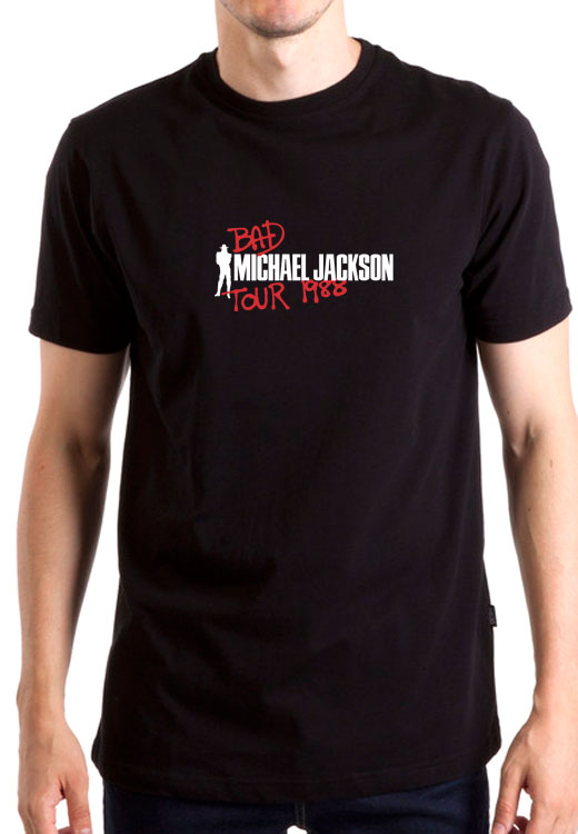 

Футболка унисекс NoBrand Michael Jackson Bad Tour черная XXXL, Черный, Michael Jackson Bad Tour