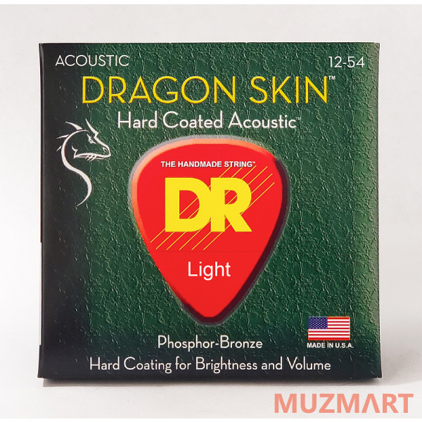 

DR DSA-12 DRAGON SKIN Струны для акустической гитары