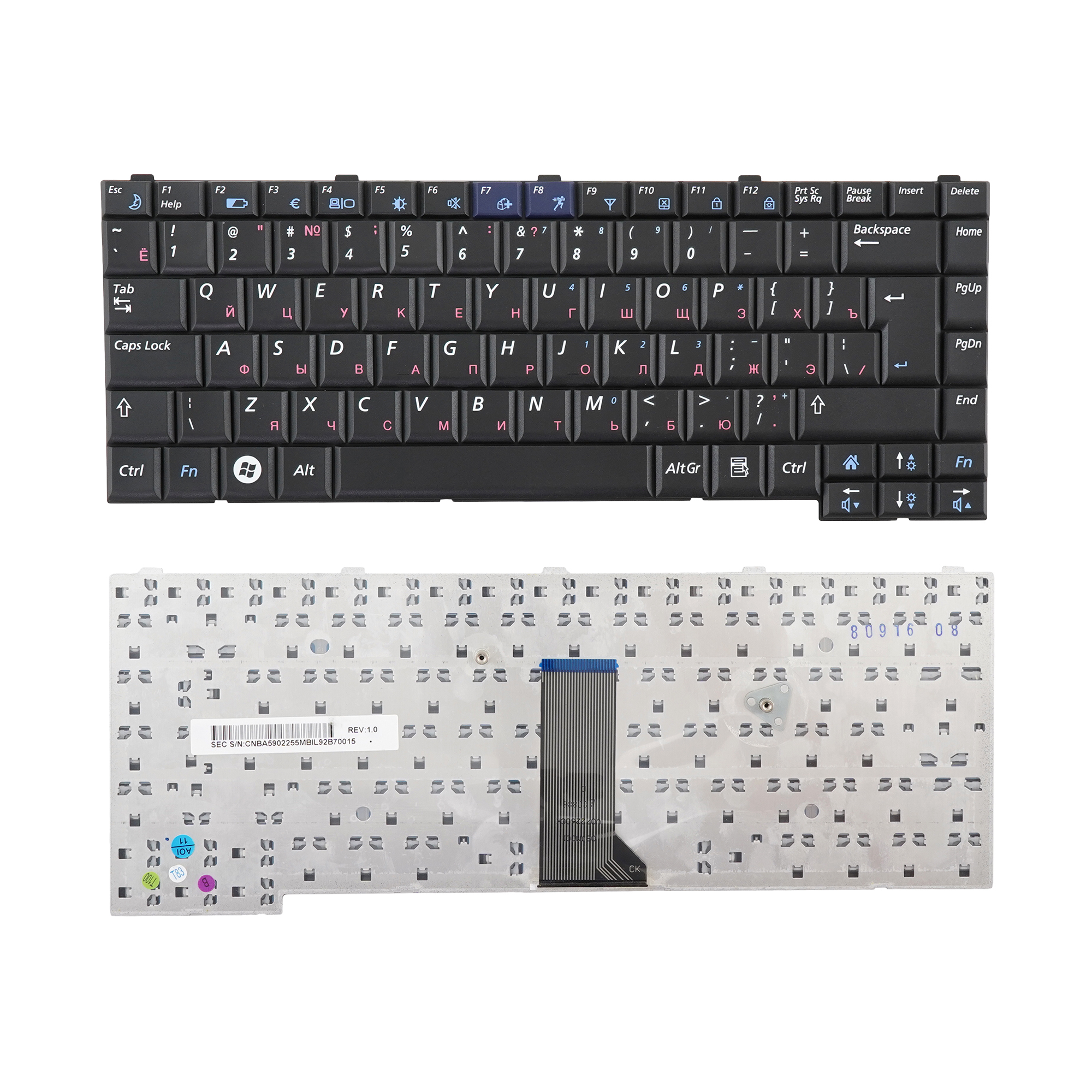 

Клавиатура Azerty для ноутбука Samsung Samsung Q308, Q310, NP-Q310, V072260KS