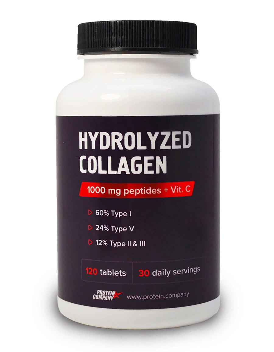 фото Hydrolyzed collagen / protein.company / коллаген / каплеты / 30 порций / 120 таблеток