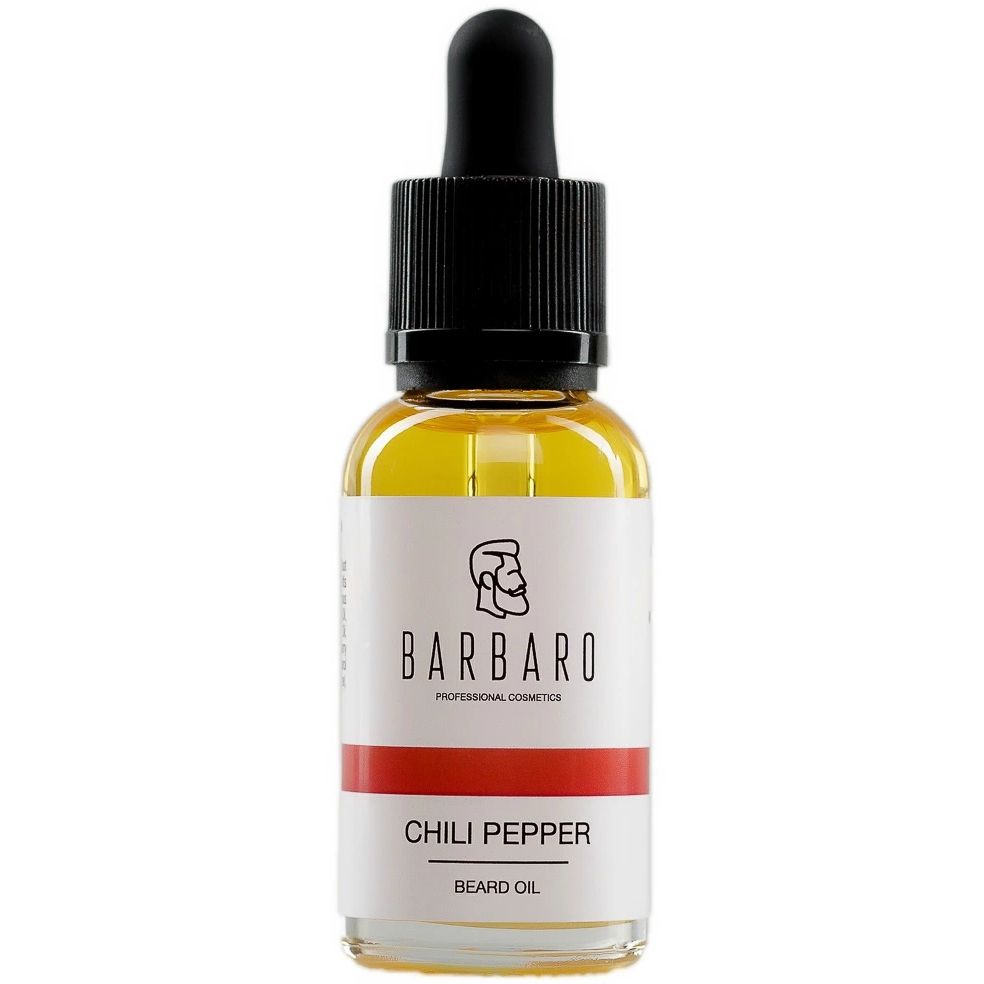 Масло для роста бороды Barbaro Beard Oil Chili pepper Перец Чили 30 мл 1200₽