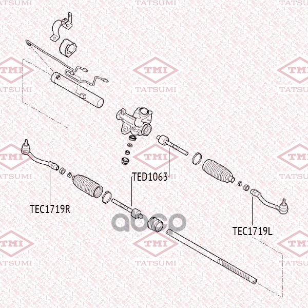 

Тяга рулевая TATSUMI TED1063