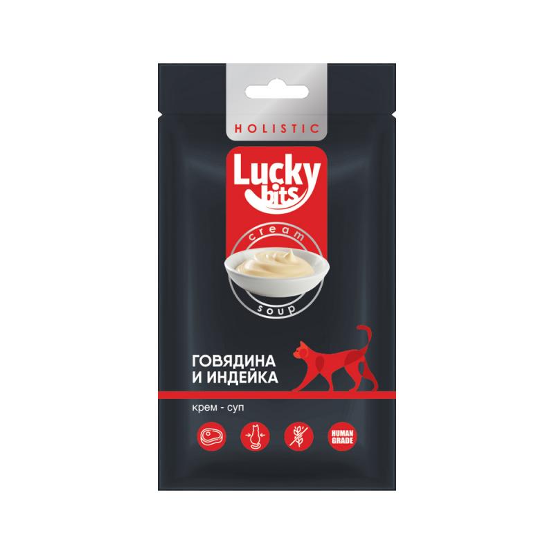 

Лакомство для кошек Lucky bits крем-суп из филе говядины и индейки 520 г 7 шт, Лакомство для кошек Lucky bits крем-суп из филе говядины и индейки 5*20 г (7 шт)