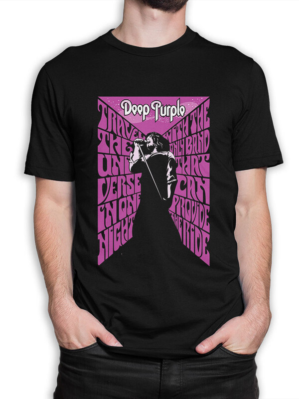 фото Футболка мужская design heroes deep purple черная xl