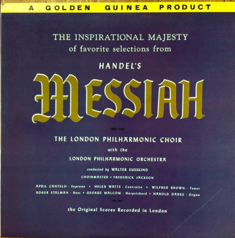 SUSSKIND, WALTER - Handel's Messiah