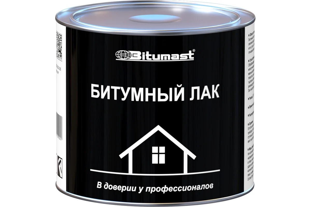 Лак битумный Bitumast 2 л /6 черный