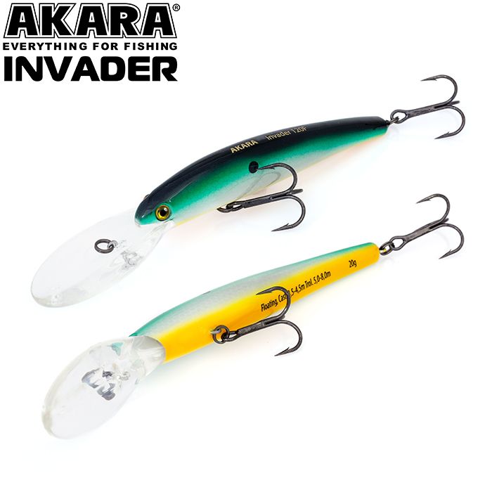 

Воблер Akara Invader 120F 20 гр 5/7 oz 4,7 in A28, Разноцветный, Invader