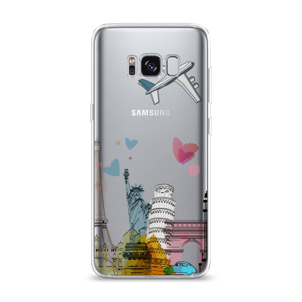 

Чехол Awog на Samsung Galaxy S8 "Самолет путешествий", Желтый, 24750-10