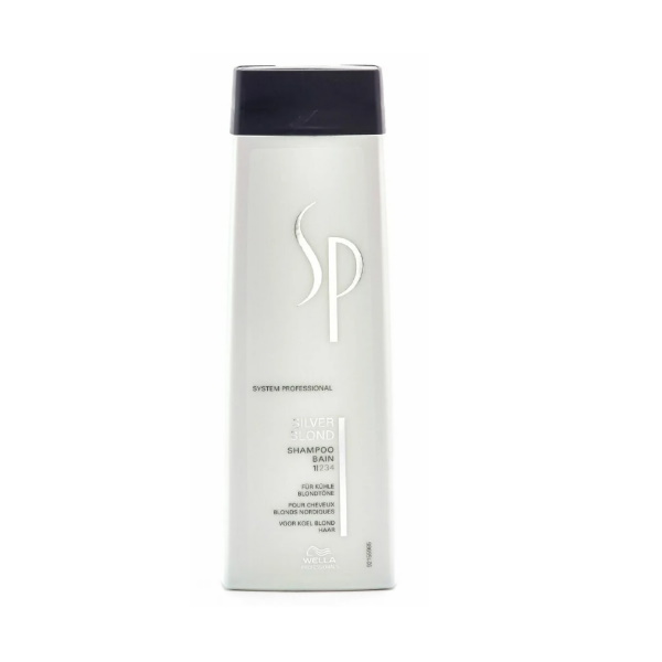 Шампунь Wella SP Silver Blond Shampoo придающий серебристый оттенок волосам, 250 мл