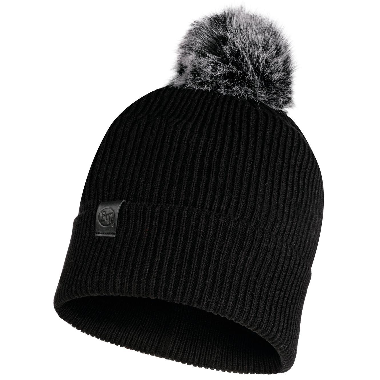 

Шапка бини женская Buff Knitted Hat Kesha black, Черный, Knitted Hat Kesha