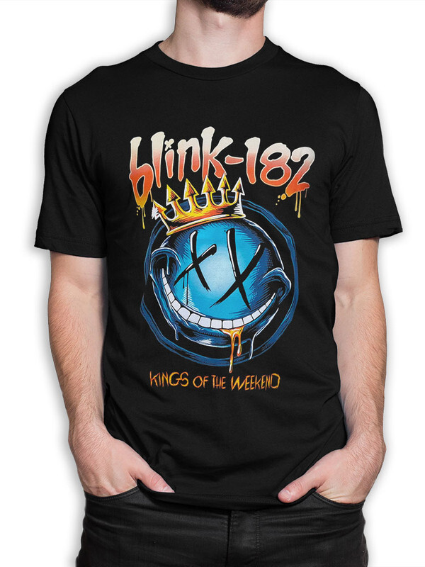 фото Футболка мужская design heroes blink-182 kings of the weekend черная 3xl