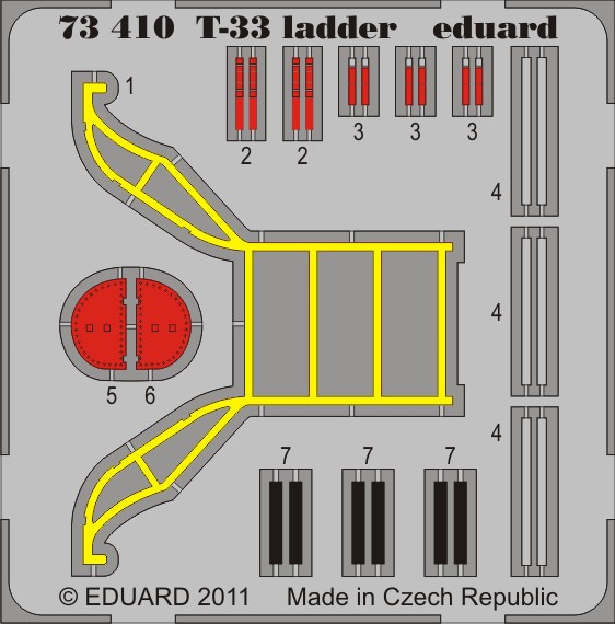 

Фототравление Eduard 73410 T-33 ladder 1/72, Цветной