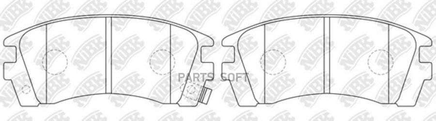 

Тормозные колодки NiBK PN2225