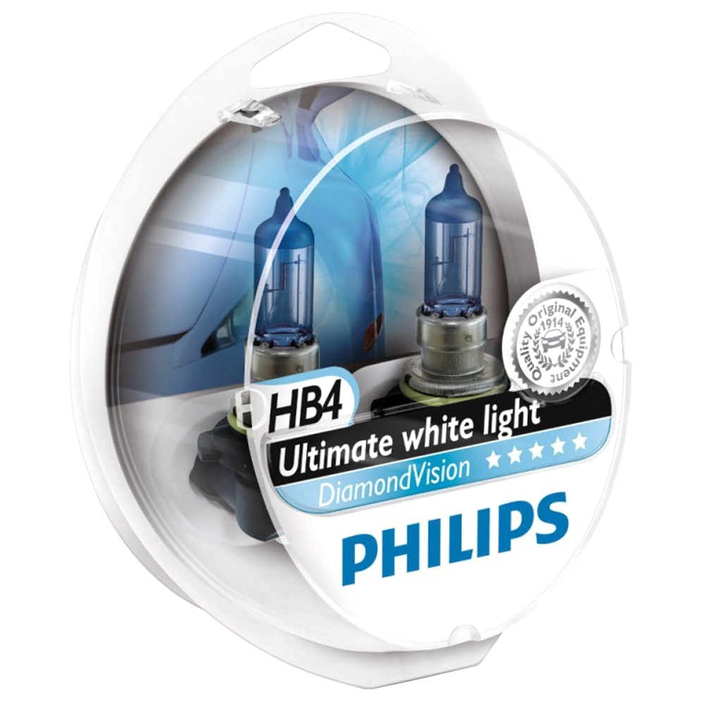 фото Галогенная лампа philips hb4 (55w 12v) diamondvision 2шт 9006dvs2