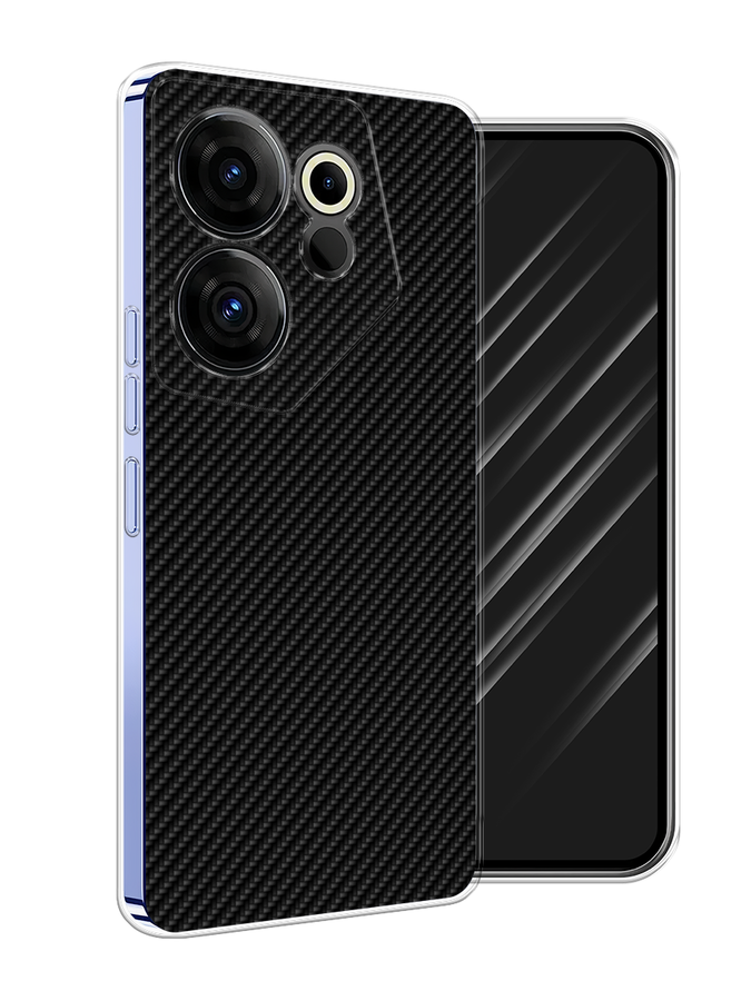 

Чехол Awog на Tecno Camon 20 Premier "Черный карбон"