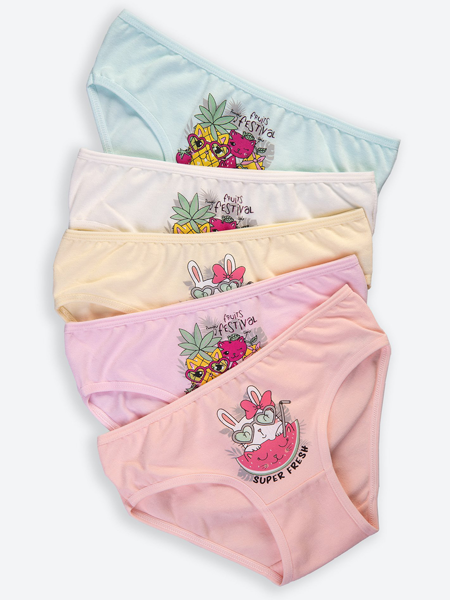 

Трусы детские Donella DN4111Y22, розовый; голубой; желтый, 122, DN4111Y22