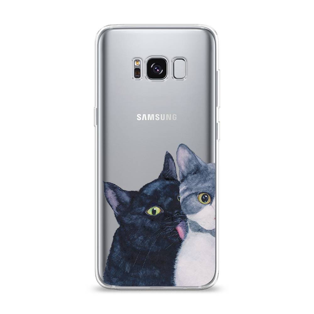 

Чехол Awog на Samsung Galaxy S8 "Кошачья любовь", Синий, 24750-1