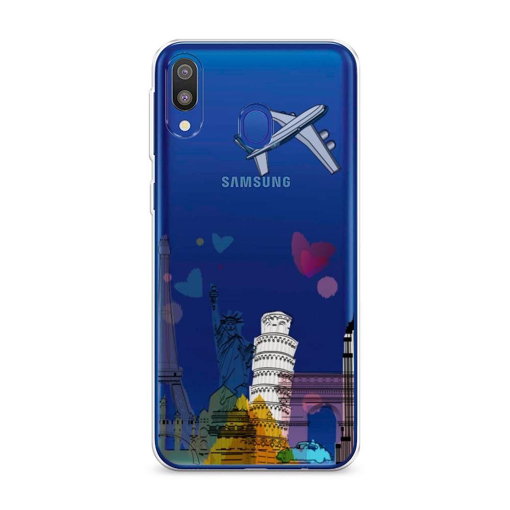 

Чехол Awog на Samsung Galaxy M20 "Самолет путешествий", Разноцветный, 27450-10