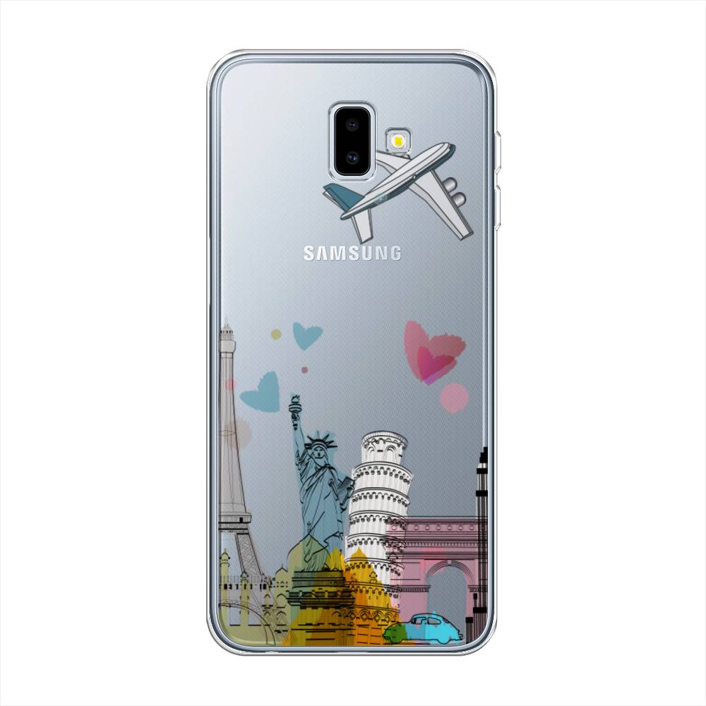 

Чехол Awog на Samsung Galaxy J6 Plus 2018 "Самолет путешествий", Разноцветный, 26950-10
