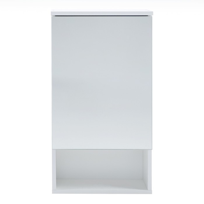 Зеркало-шкаф Вега 4502 белое, 45 х 13,6 х 70 см зеркало evoform с полочкой 60х50 см