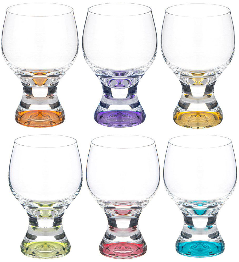 

Набор из 6-ти бокалов для вина, воды Gina colors Объем: 230 мл