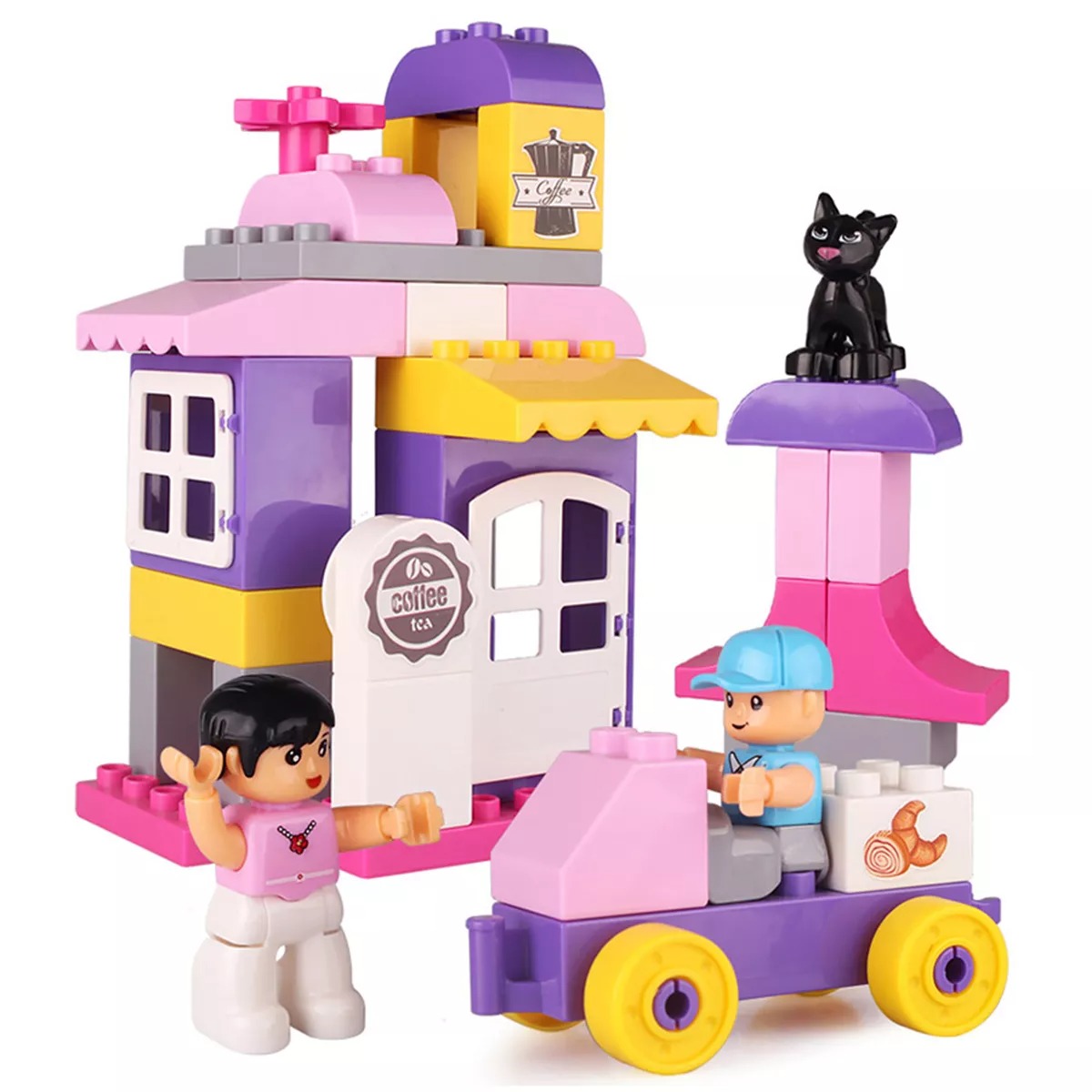 

Конструктор блочный 38 деталей Кофейное Зерно Funkids