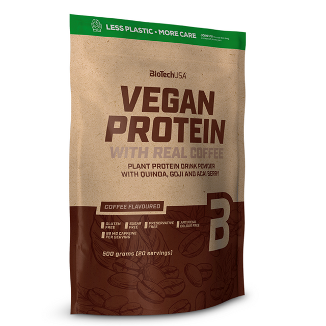 фото Вегетарианский протеин biotechusa vegan protein 500 г. кофе