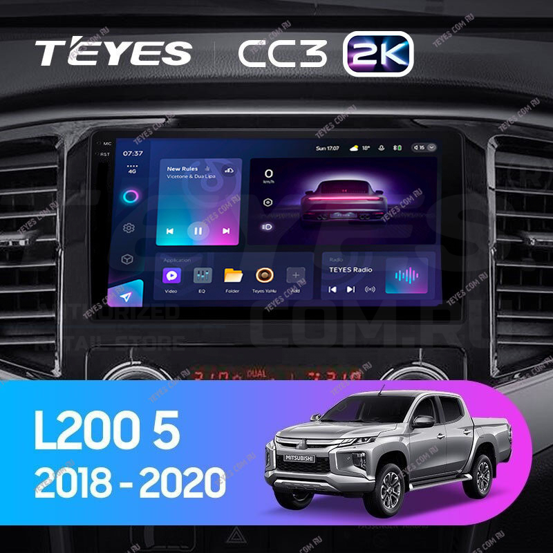 

Штатная магнитола Teyes CC3 2K 360 6/128 Mitsubishi L200 5 (2018-2020) F1, CC3 2K