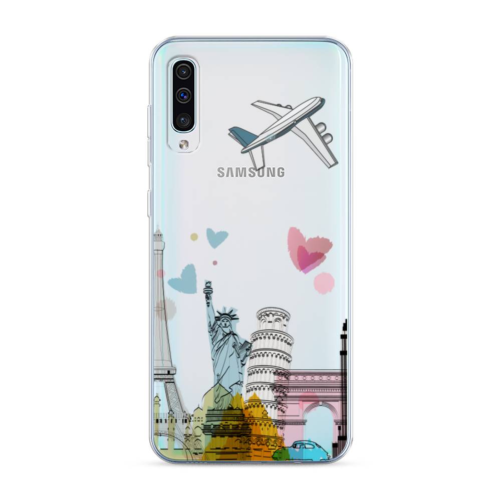 

Чехол Awog на Samsung Galaxy A50/A30S "Самолет путешествий", Разноцветный, 27750-10