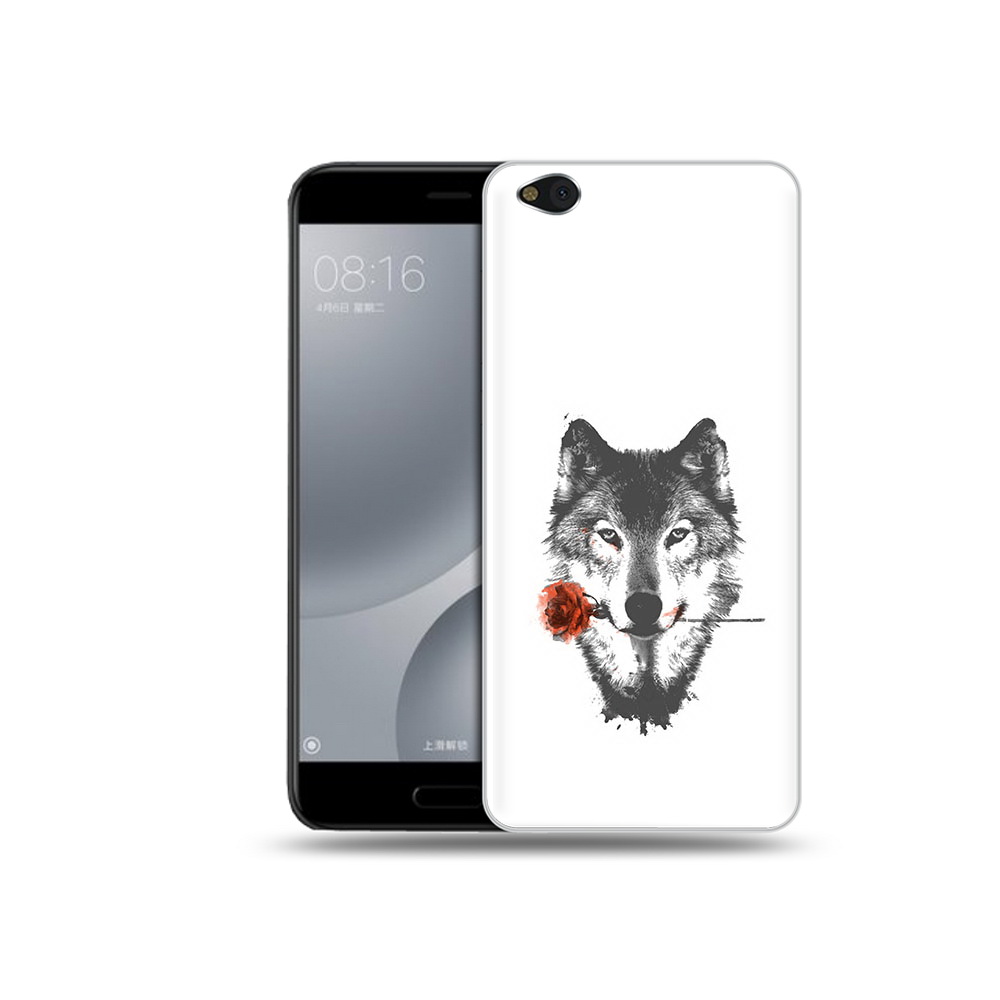 

Чехол MyPads Tocco для Xiaomi Mi 5C волк с розой (PT61938.328.270), Прозрачный, Tocco