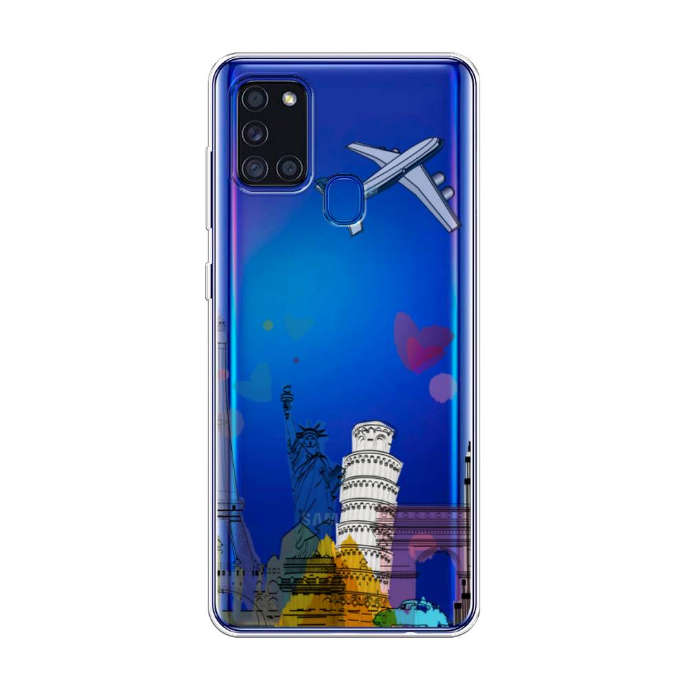 

Чехол Awog на Samsung Galaxy A21s / Самсунг A21s "Самолет путешествий", Разноцветный, 2100250-10