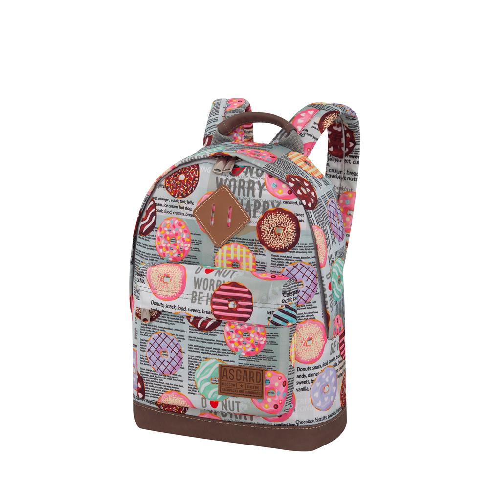 

Рюкзак Asgard ASGARD Р-5734 ПончикиГазета серый, Р-5734