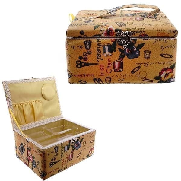 

Шкатулка для рукоделия (с подносом), L21,5 W16,5 H12,5см 209640