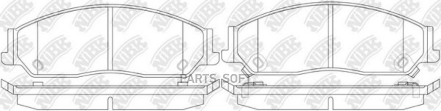 

Тормозные колодки NiBK PN0828