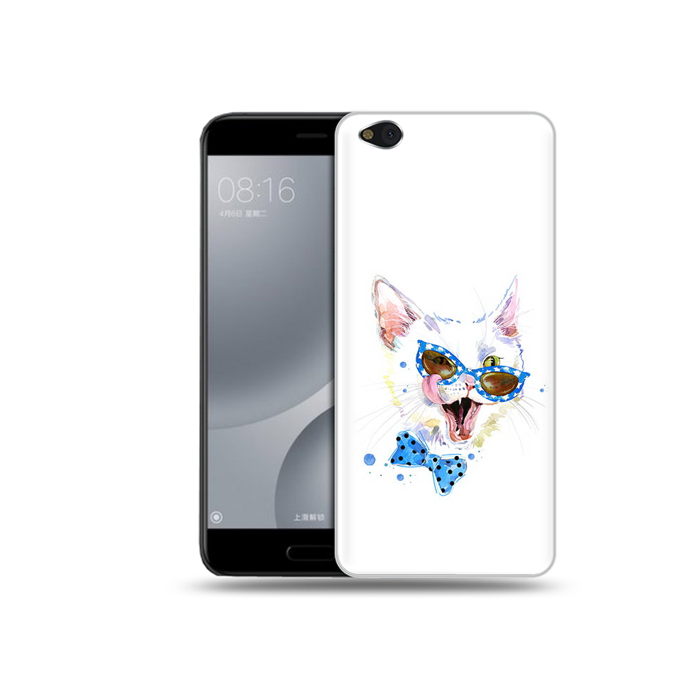 

Чехол MyPads Tocco для Xiaomi Mi 5C белый кот (PT61938.328.229), Прозрачный, Tocco