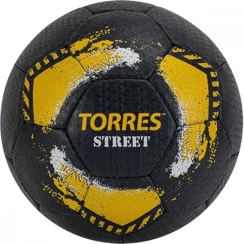 Футбольный мяч Torres Street №5 black/yellow