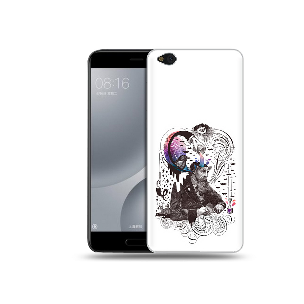 

Чехол MyPads Tocco для Xiaomi Mi 5C абстракция думающий мужчина (PT61938.328.210), Прозрачный, Tocco