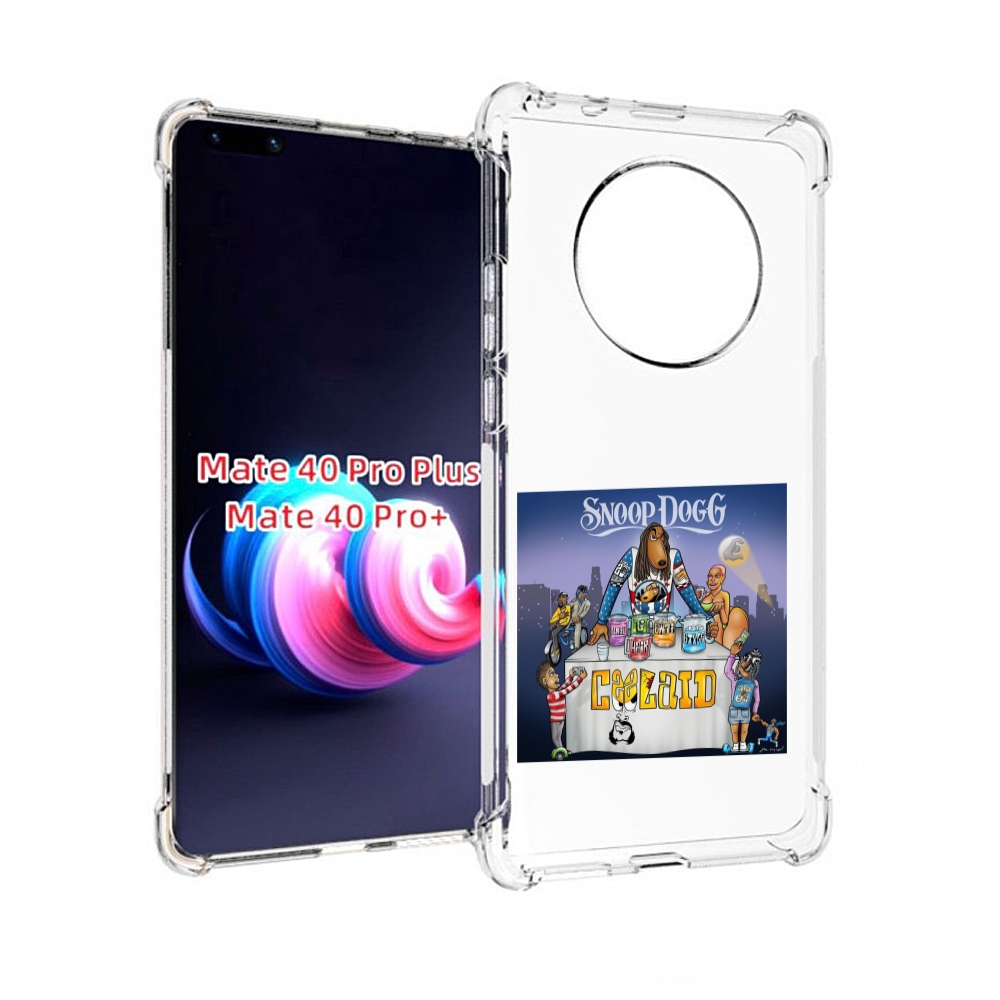 

Чехол MyPads Snoop Dogg COOLAID для Huawei Mate 40 Pro+ Plus, Прозрачный, Tocco