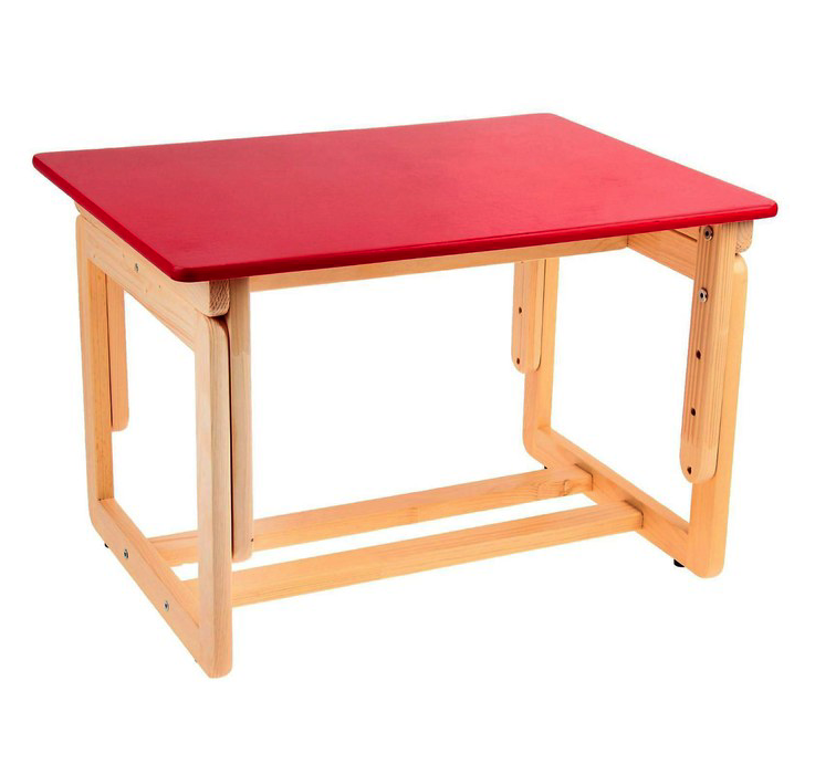 Стол детский Элегия регулируемый цвет красный 1921099 стол квадратный регулируемый по высоте 700х700х460 580 салатовый