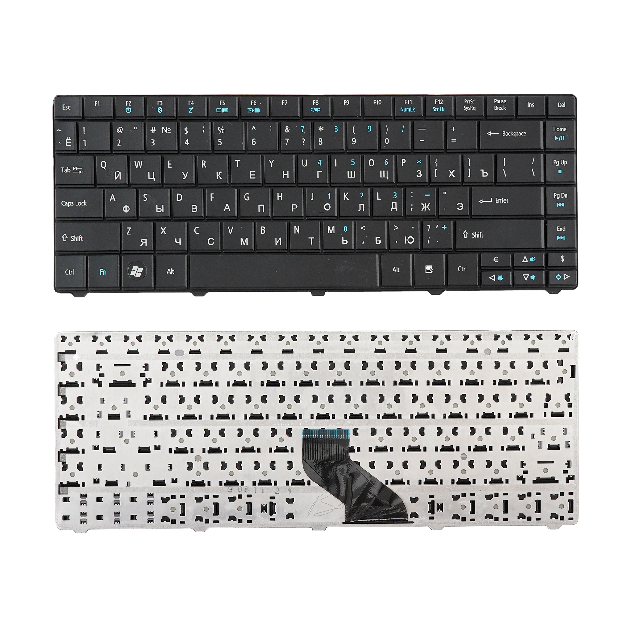 Клавиатура Azerty для ноутбука Acer Aspire E1-421/ E1-431/ E1-471/ TimeLine 8331 черная