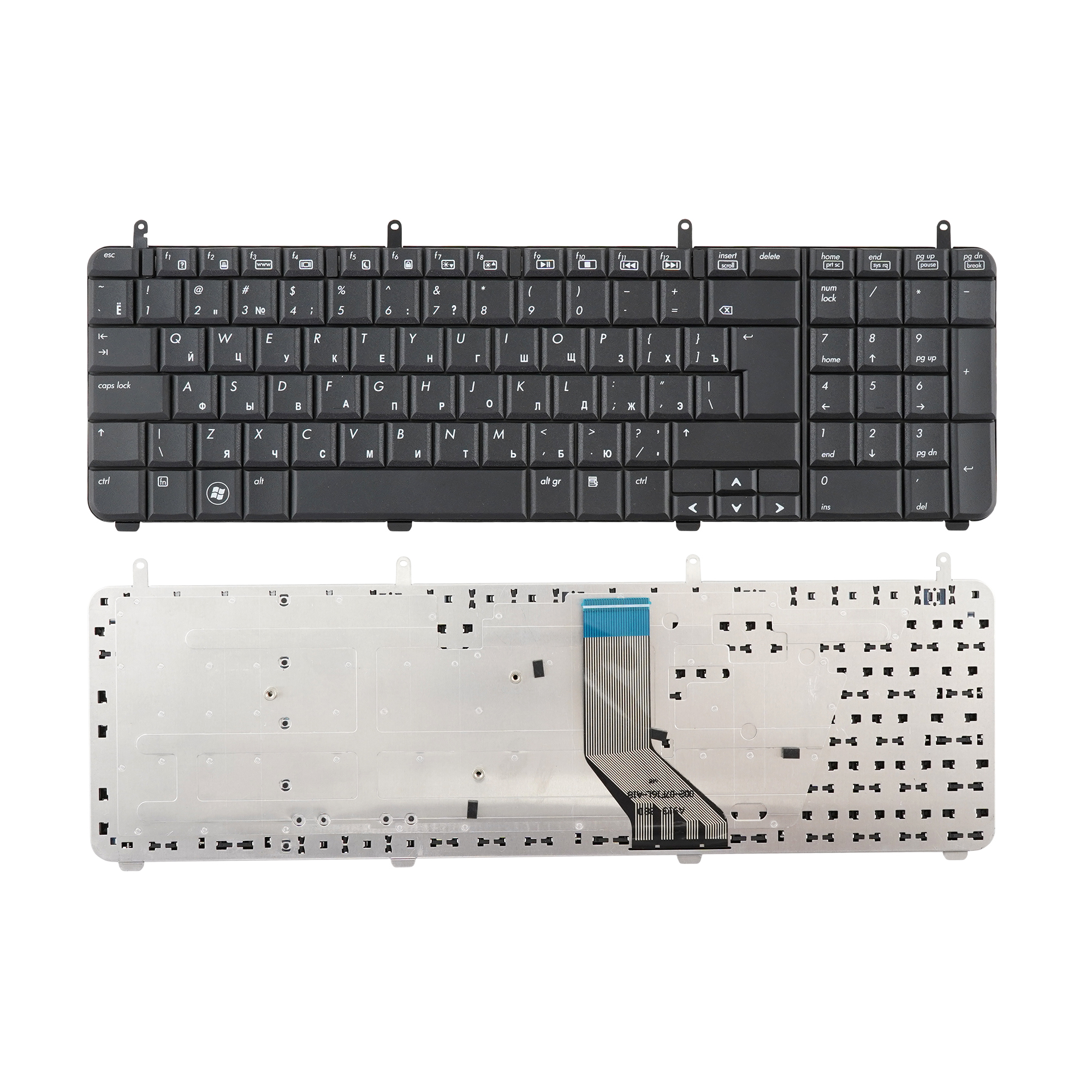 

Клавиатура Azerty для ноутбука HP Pavilion dv7-2000/ dv7-3000 черная, NSK-H8W0R