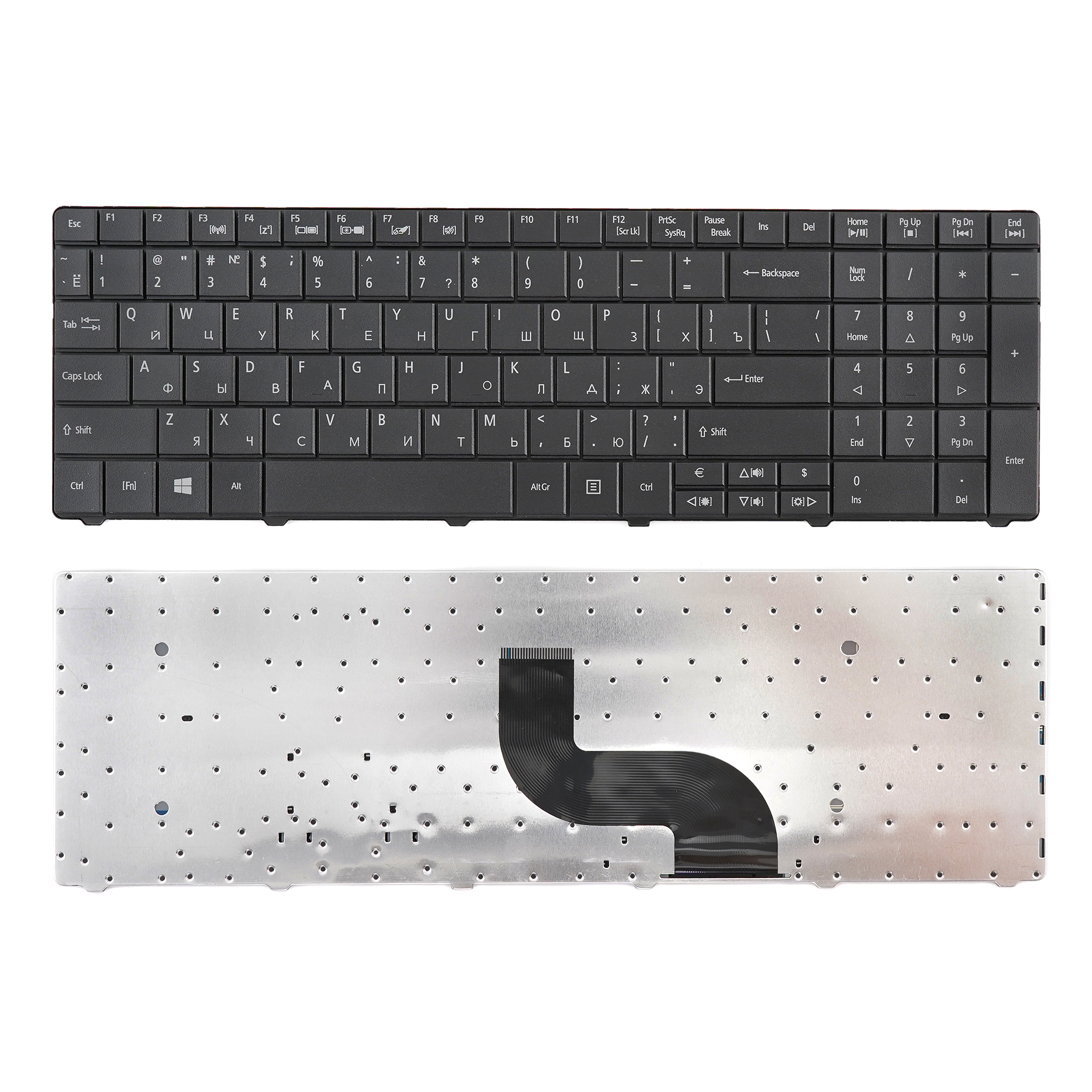 Клавиатура Azerty для ноутбука Acer Travelmate 5542/ 5735G/ Aspire E1-521/ E1-531 черная