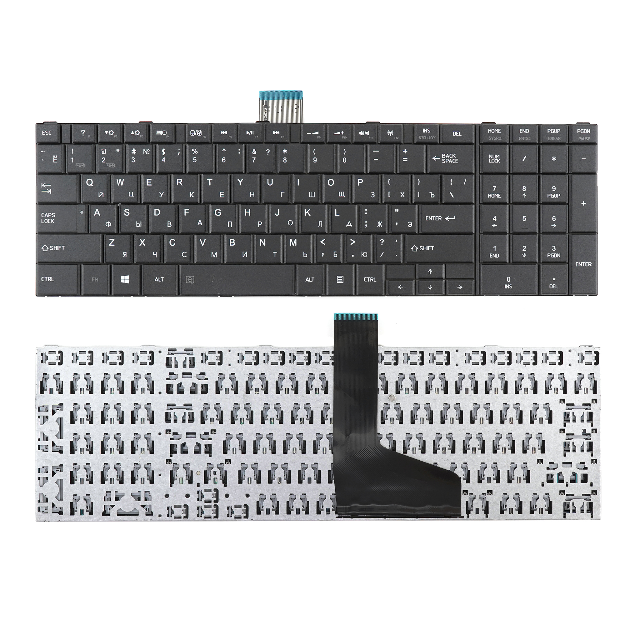 фото Клавиатура azerty для ноутбука toshiba c850/ l850/ p850/ l870 черная