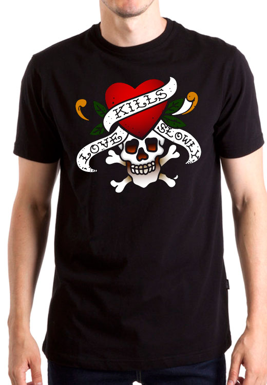 

Футболка унисекс NoBrand Love kills slowly черная XXL, Черный, Love kills slowly